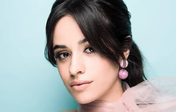 Картинка взгляд, девушка, лицо, серьги, Camila Cabello