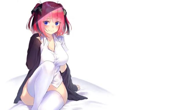 Kawaii, girl, sexy, anime, stockings, pretty, miku, bed