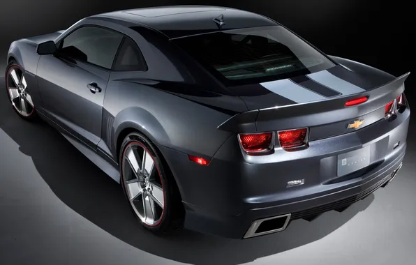 Картинка Chevrolet, Camaro, серая, supercar