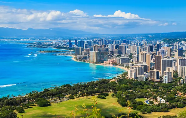 Ocean, life, island, holiday, horizon, head, hawaiian, oahu