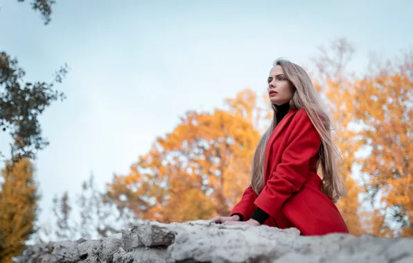 Картинка в красном, пальто, Насир Чоудхури, Настя Панина