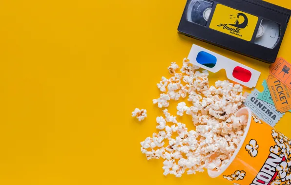 Logo, filme, amante, pipoca