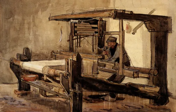 Картинка работяга, Weaver, Винсент ван Гог
