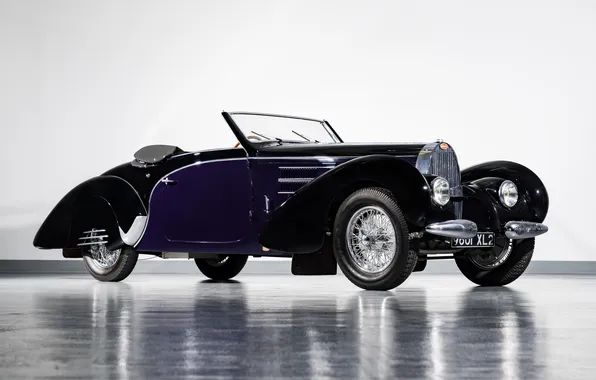 Bugatti, ретро автомобили, Cabriolet, 1939, Type 57C, Bugatti Type 57C, Aravis, by Gangloff