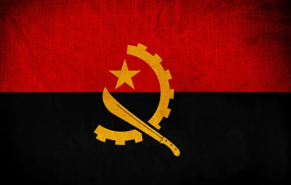 Картинка Флаг, Photoshop, Angola, Ангола