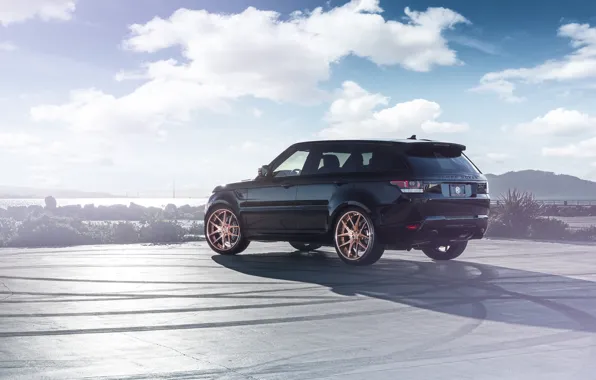 Картинка Land Rover, Range Rover, Car, Sport, SUV, Wheels, Avant, Rear, Garde