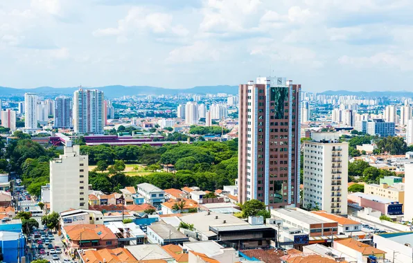 Картинка пейзаж, дома, Бразилия, мегаполис, Sao Paulo