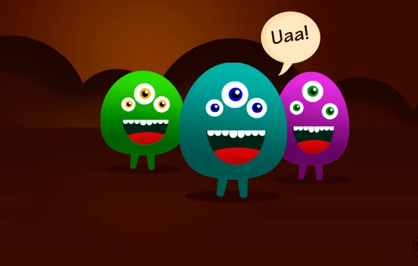 Uaa, blob, Пришельцы