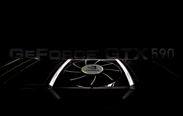 Видеокарта, Background, GeForce GTX 590