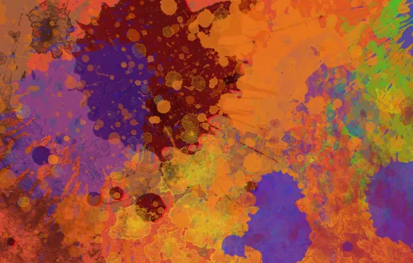 Картинка цвета, брызги, абстракция, краски, colors, splatter, 1920x1080, abstraction