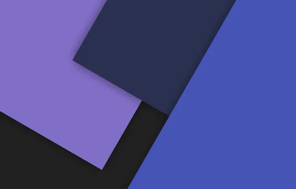 Картинка фиолетовый, линии, синий, голубой, Android, material