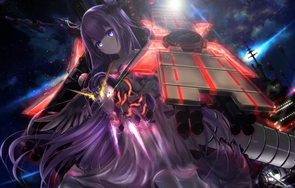 Конь, аниме, девочка, Azur Lane