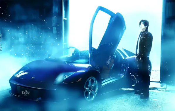 Машина, парень, gackt