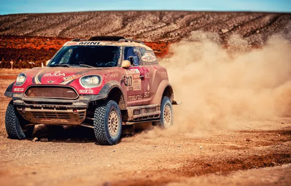 Песок, Mini, Пыль, Спорт, Скорость, Гонка, Rally, Dakar