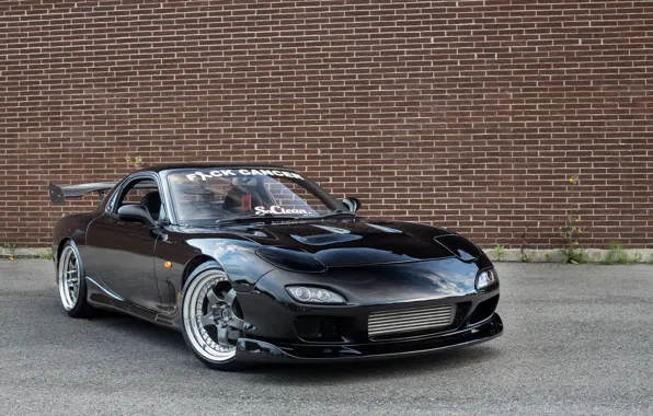 Картинка Black, RX-7, Mazda