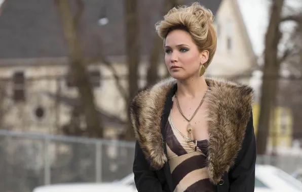 Фильм, кадр, блондинка, Jennifer Lawrence, Дженнифер Лоуренс, American Hustle, Афера по-американски