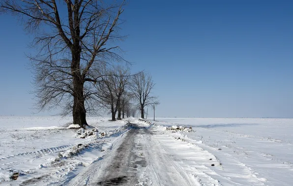 Картинка winter, snow, country