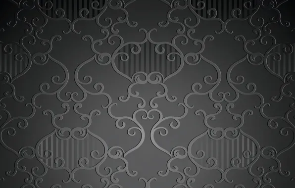 Ретро, узор, wallpaper, черный фон, орнамент, винтаж
