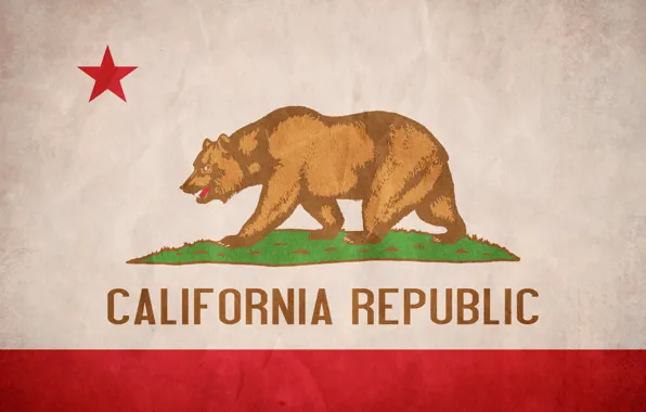 Текстура, флаг, Калифорния, California, Flag