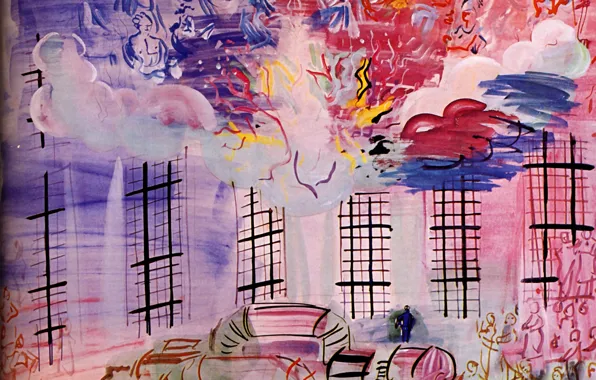 Картинка France, 1937, Raoul Dufy, Electricity, Aquarelle, Collection H.G., ElectricitВ