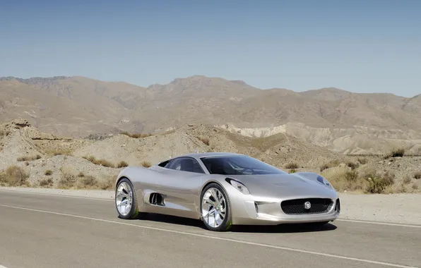 Concept, Jaguar, концепт, суперкар, автомобиль, C-X75