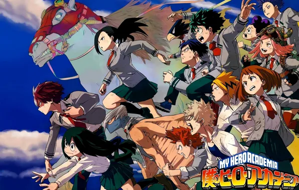 Аниме, арт, персонажи, Boku no Hero Academia