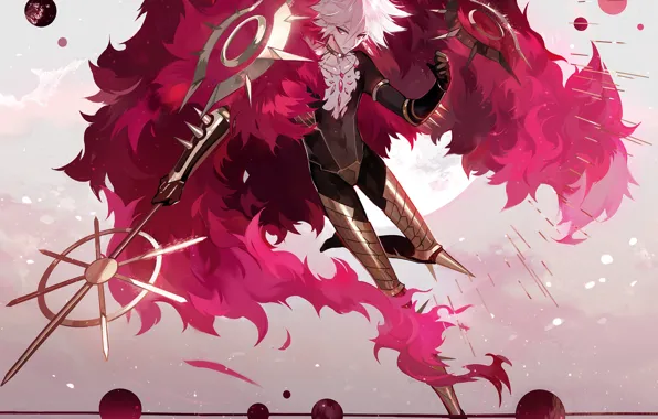 Аниме, арт, парень, Fate/Grand Order, Red Lancer