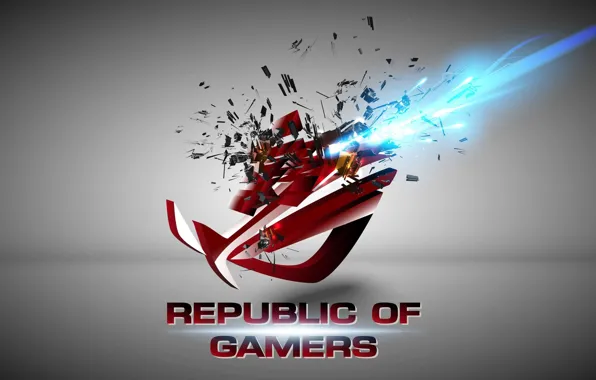 Картинка high-tech, Логотип, ASUS, brand, Republic Of Gamers, Asus ROG, Республика геймеров, АСУС