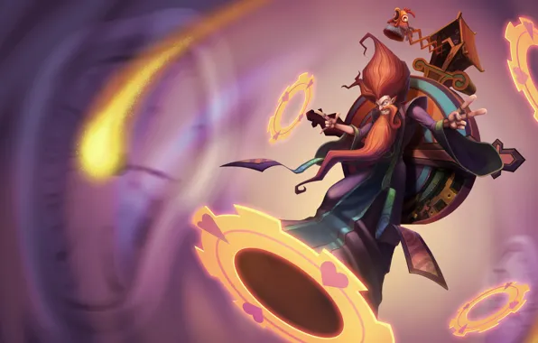 Огонь, часы, фэнтези, League of Legends, Riot Games, Zilean