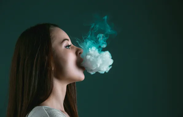 Smoking, smoke, woman