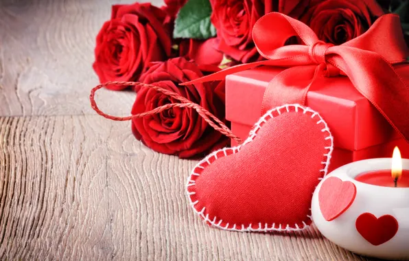 Любовь, подарок, розы, love, heart, romantic, Valentine's Day