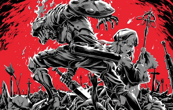 Девочка, рыцарь, Goblin Slayer