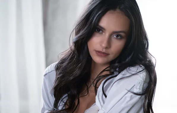 Картинка взгляд, девушка, лицо, волосы, Martin Fuhrmann