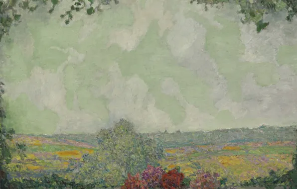 Картинка картина, Henri Le Sedaner, Анри Ле Сиданэ, Вид с Террасы