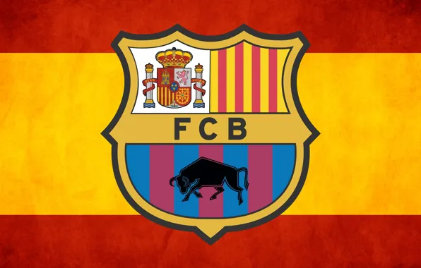 Картинка клуб, Испания, бык, ФК Барселона, эмблема, FC Barcelona, Spain, Барса