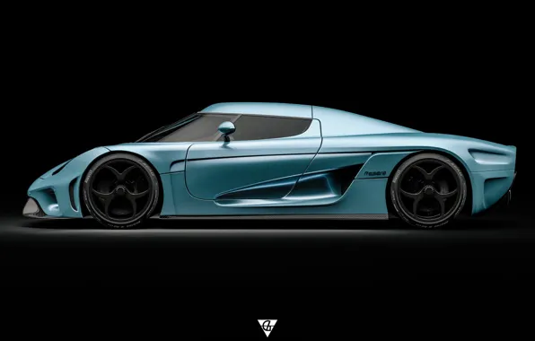 Авто, Машина, Koenigsegg, Суперкар, Спорткар, Вид сбоку, Regera, Koenigsegg Regera