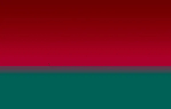 Одиночество, рассвет, человек, минимализм, небытие