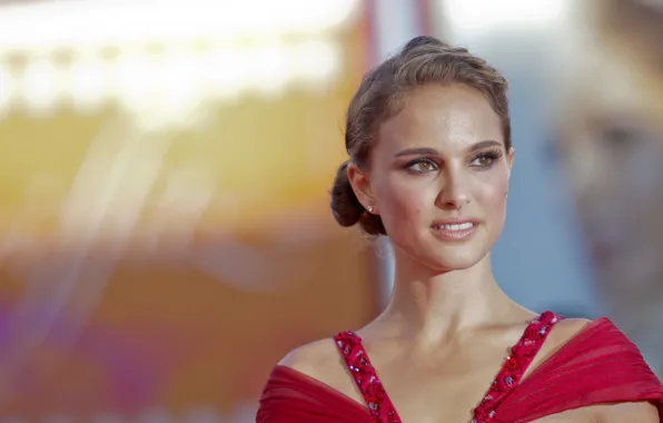 Взгляд, поза, макияж, актриса, Natalie Portman, Натали Портман