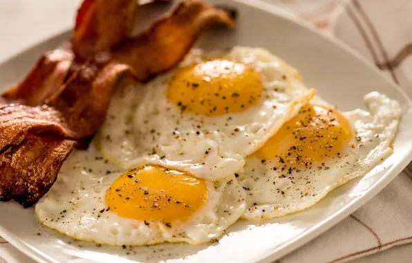 Eggs, Breakfast, Bacon