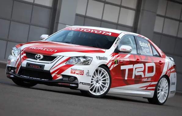 Toyota, Car, Race, передняя часть, TRD, Aurion