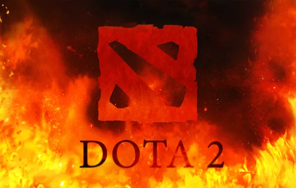 Fire, logo, dota, dota 2