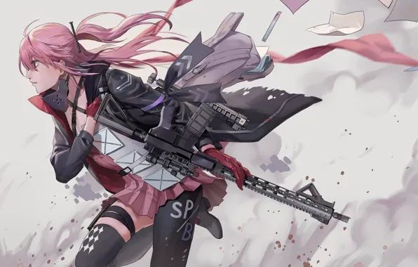 Девушка, оружие, арт, Girls Frontline, Девушки фронта