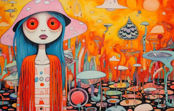 Фон, цвет, AI Art