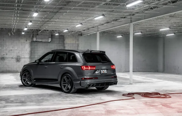 Вид сзади, ABT, Audi Q7, Vossen, 2017