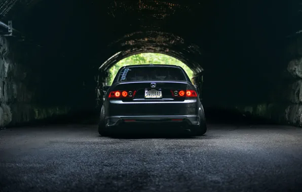Картинка Honda, тунель, accord, stance, Acura TSX