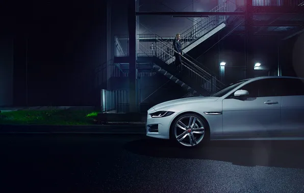 Картинка Jaguar, Car, White, Side, Automotive, Premium, 2015, Ligth