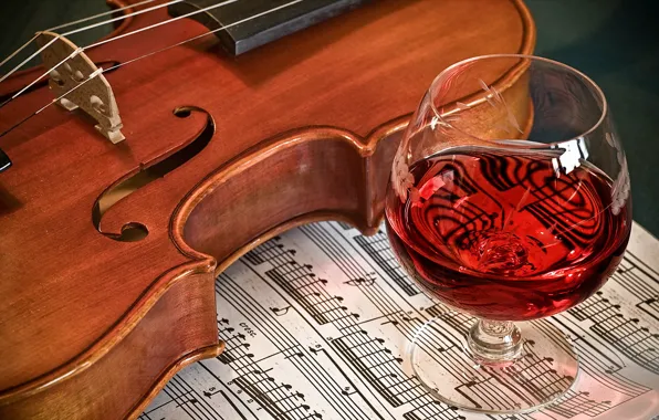 Музыка, вино, скрипка