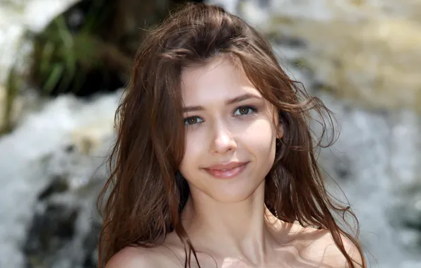 Взгляд, лицо, модель, Mila Azul