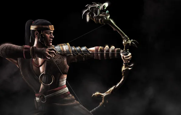 Картинка лук, Mortal Kombat X, Смертельная битва 10, Кун Цзинь, Kung Jin