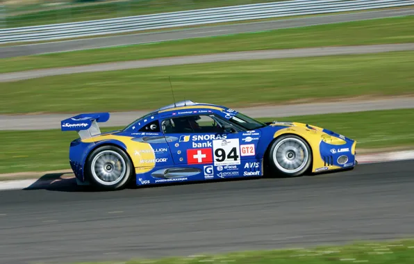 2008, Spyker C8, вид сбоку, Spyker, соревнование, гоночная трасса, Laviolette, Spyker C8 Laviolette GT2R